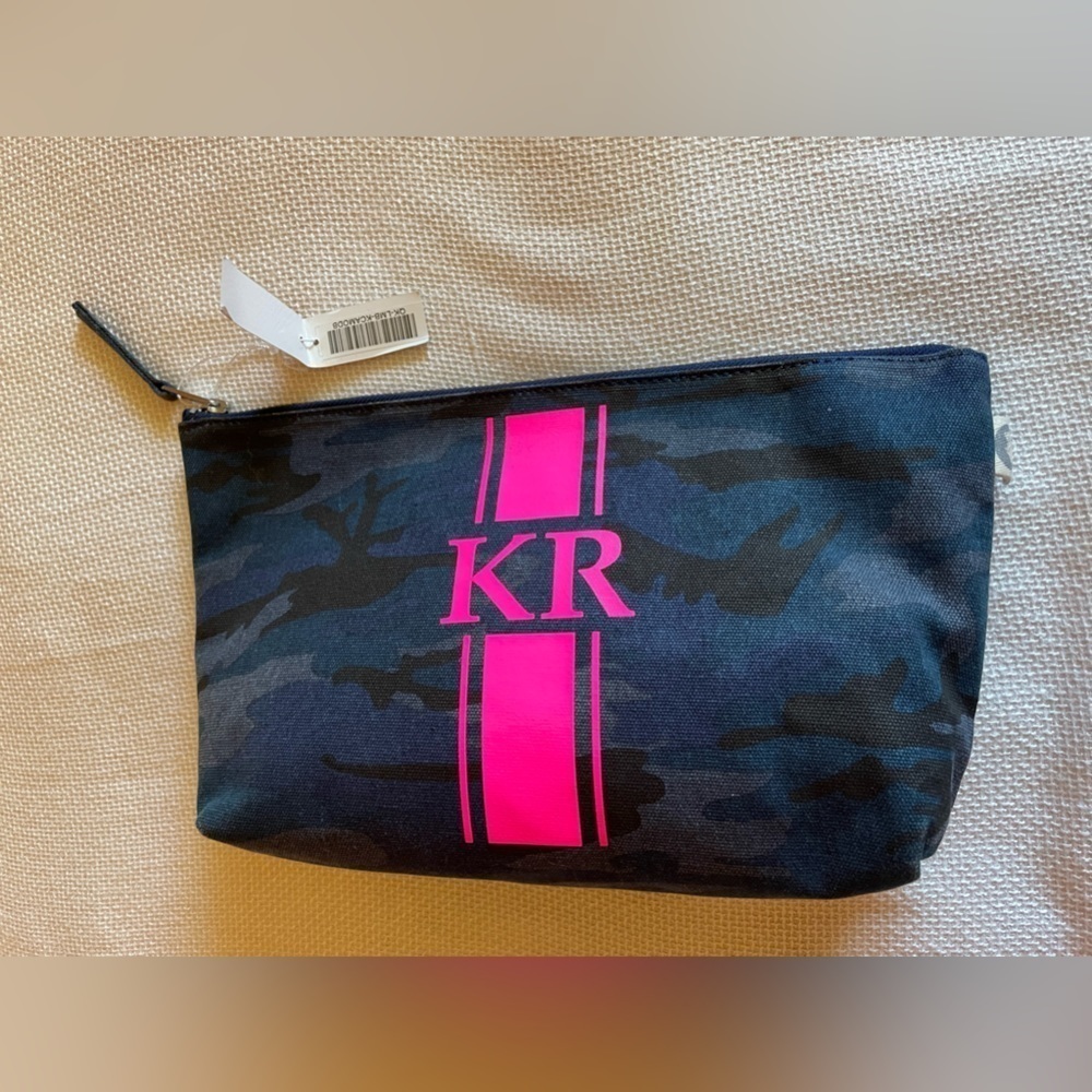 NWT Koala Kanvas clutch bag in dark blue camouflage
